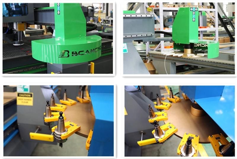 Automatic Lifting Machine CNC Router Aluminium Copper Plate Cutting