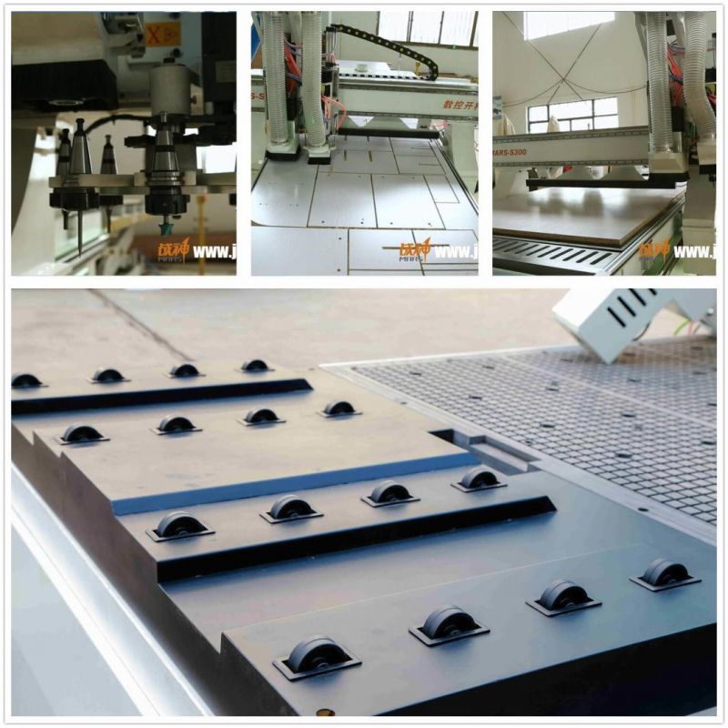 Mars 9kw Wood CNC Router with Disc Type Magazine and Drilling Bank