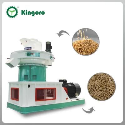 Hot Sale in Indonesia 1-1.5ton / Hour Rice Husk Ring Die Wood Pellet Machine