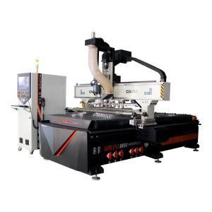 in-Line Tool Change Woodworking Processing Center/Wooden Door Engraving Machine Applied to Cabinet Door