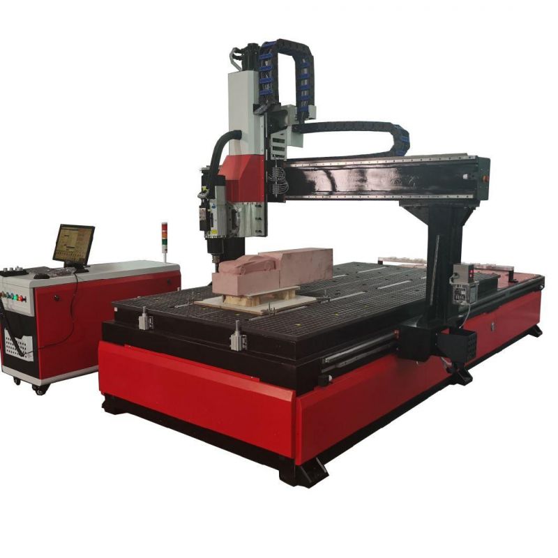 High Speed 4 Axis 1530 Automatic CNC Wood Router with Rotary Device