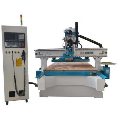 Disc Tool Changer Magazine 1325 2030 Wood CNC Router with 9.0kw Air Cooling Spindle
