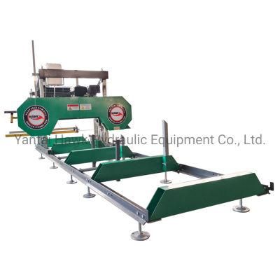 Wood Cutting Sawmill with Diesel Engine Portable Horizontal Bandsaw Sawmill