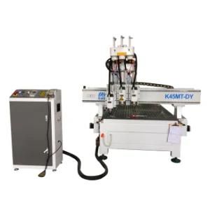 professional 3D Wood CNC Router with 3 Spindle