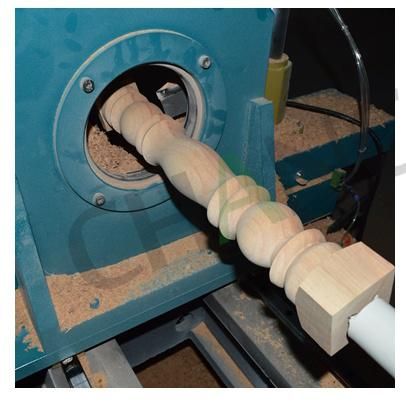 Chancsmac CNC Wood Turning Lathe for Various Cylindrical Work Piece