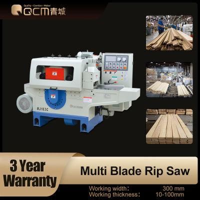 MJ163C Woodworking Machinery Multi Rip Wood Saw with Bottom Spindle