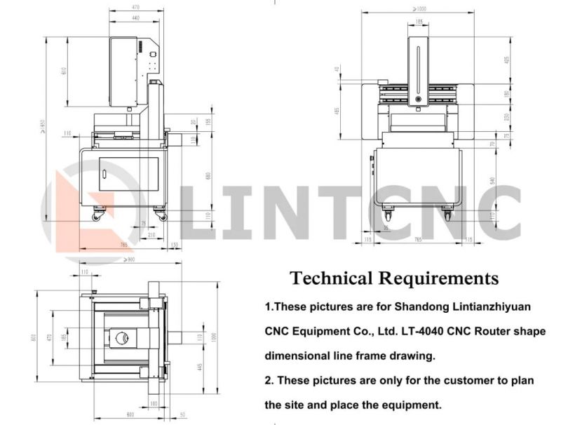 Advertising CNC Router 3030 4040 6060 6090 Wood Acrylic Metal Plastic CNC Cutter Router with CE Certificate for Aluminum PVC