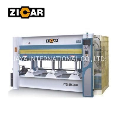 ZICAR JY3848AX120 door skin hot press machine with 265kg/cm2 Pressure of hydraulic system
