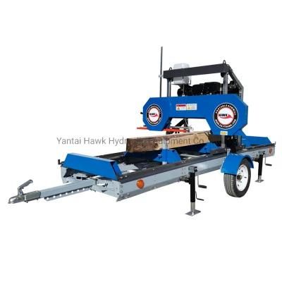 Woodworking Sawmill with Gasoline Engine 31inch Band Saw Portable Sawmill