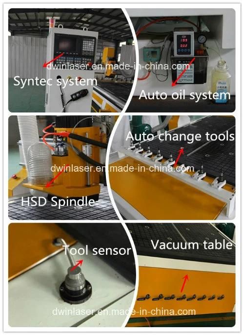 Auto Tool Changer CNC Woodworking Machine