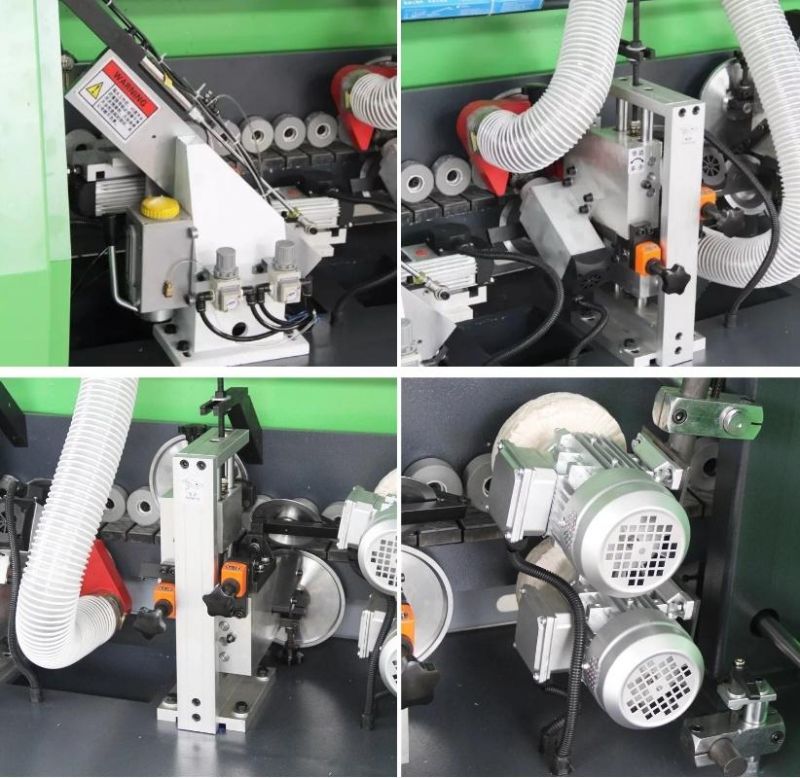Full Automatic Woodworking Furniture PVC Veneer Corner Rounding Trimming Edge Banding Bander Machine