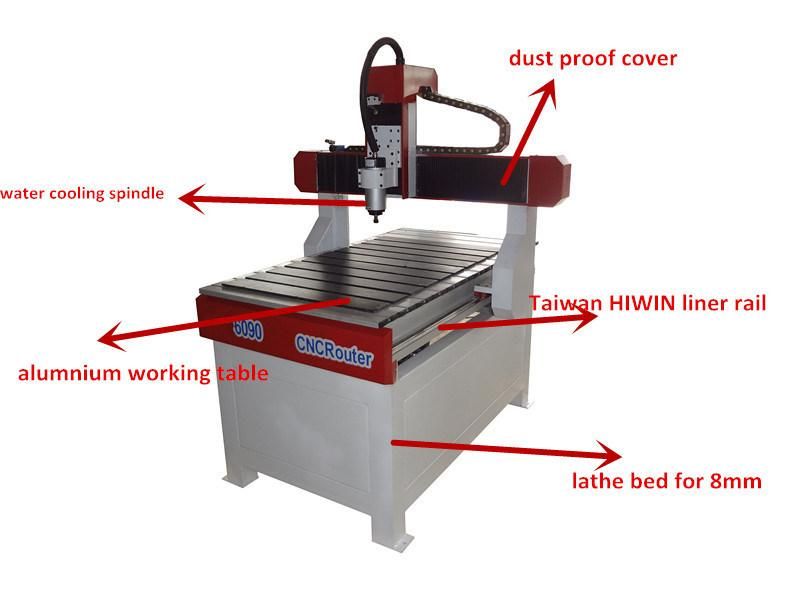 Mini CNC Lathe Machine for Metal and Glass Wood Ck6090
