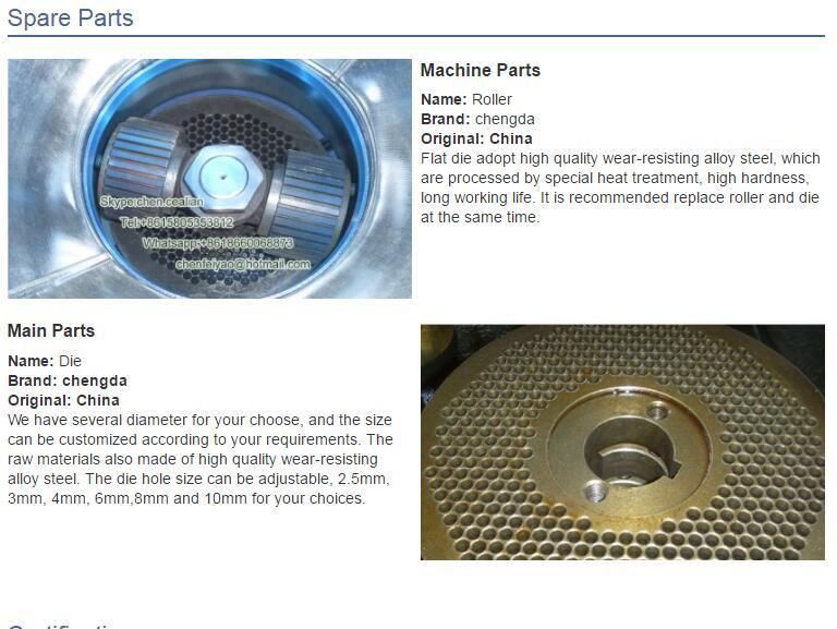 3 Phase Biomass Pellet Making Machine with Ce Certification