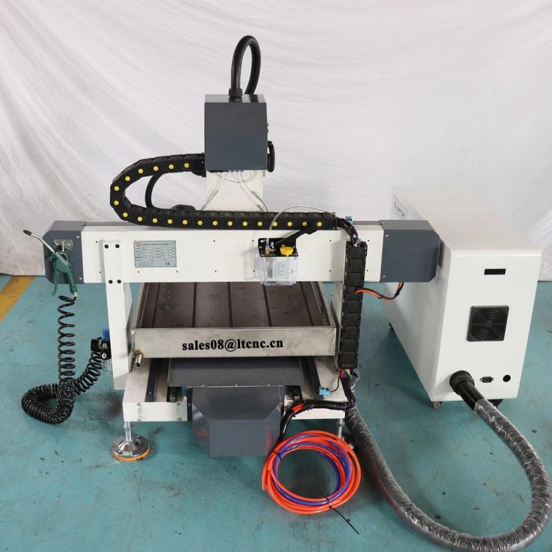 Desktop CNC 6060 4040 3kw Spindle Hardwood Cutting Carving Router Mach3 Control with Cast Iron Frame Equipment