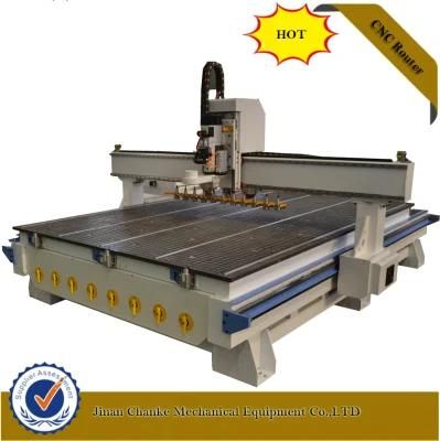 Competitive Price 1325 4 Axis 9kw Atc Spindle CNC Router with Auto Straight/ Round Line Tool Changer