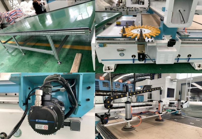 Automatic Feeding Loading and Unloading Atc CNC Router Furniture for Panel Furniture