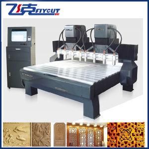Wood Lathe Engraving Router CNC with 8 Spindles