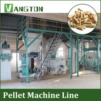 Full Complete Biomass Wood Pellet Machine Line Agriculture Use Sawdust Biomass Wood Fuel Pellet Machine Line