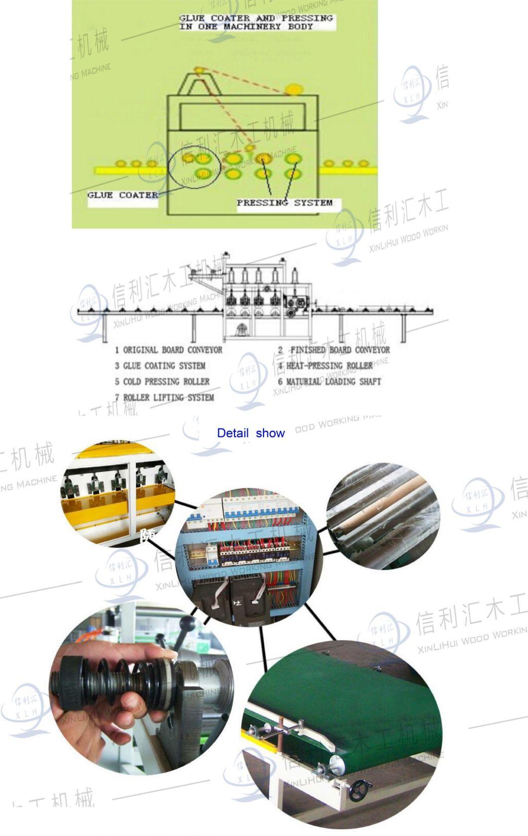 Semi-Automatic PVC or Paper Wood Veneer Machine Laminating Line/ Aluminium Plate Surface Decoration Machine/ Aluminium Alloy Plate Laminating Press Machine