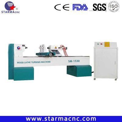 Heavy Duty Wood Lathe Machine with Engraving CNC Turning Machine for Wood