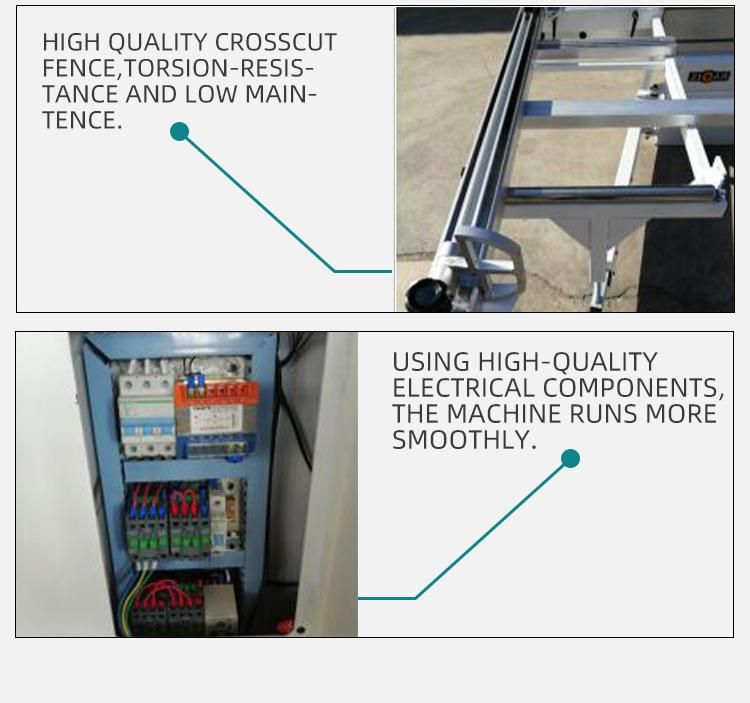 ZICAR 3200mm woodworking sliding table panel saw machine