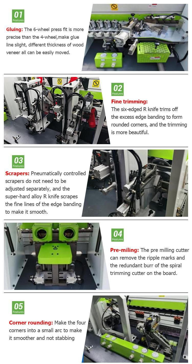 Automatic Corner Rounding Edge Banding Machine for Cabinet Door