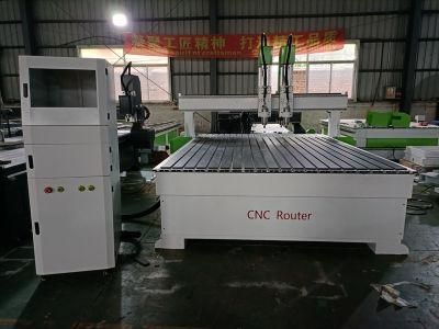 Hot Sale 2025 Double Heads Woodworking Coffin CNC Router with Cheap Price