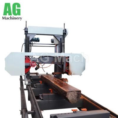 High Efficient Mobile Horizontal Band Sawmill for Cutting Logs