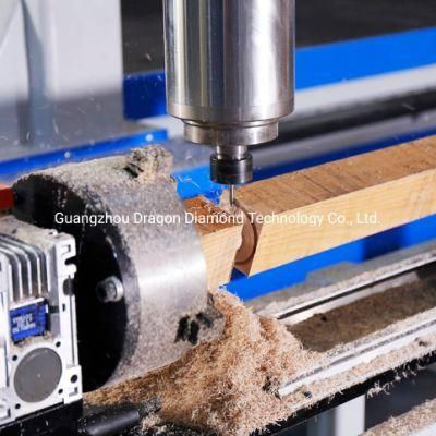 1325r 2030r Wood CNC Router with Rotary Fixture for Cylinder