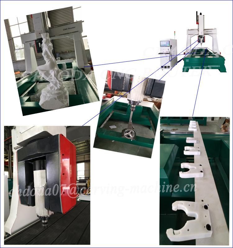 5 Axis Foam CNC Machine for Statues Sculptures Cylinders