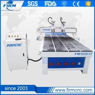 Two Heads CNC Router Wood Engraving Machine for Solid Wood, MDF, Aluminum, Alucobond, PVC