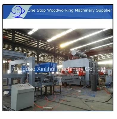 Melamine Lamination Hot Press Machine for Flooring Board/ Semi-Automatic Short Cycle Lamination Hot Press Line for MDF/Particle Board/Plywood