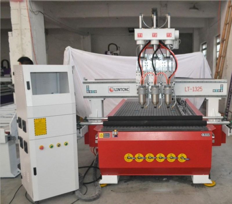 Good Price Multi Head CNC Router Cutting Engraving Machine Pneumatic CNC 1325