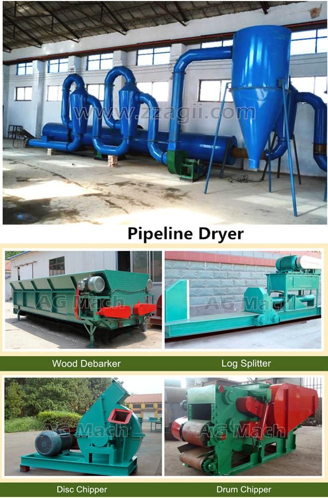 Large Scale Industrial Drum Rotary Dryer for Wood Sawdust Rice Husk