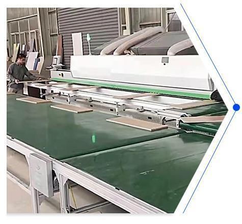 Wood Edge Sealing Machine Rotary Right Angle Turning Machine Line Woodworking Conveyor Belt Trimmer Banding Machine