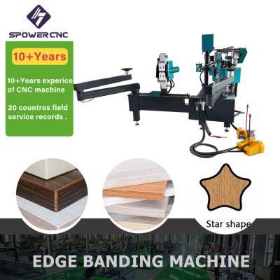 High Quality Automatic Woodworking Fold Arm Curve Edge Banding Machine