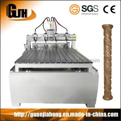 2D&3D Engraving, 4 Axis, PMI Rail Guild and Screw, Stepper, 1325 Multi Spindles Furniture CNC Router