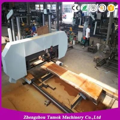 Gasoline Wood Cutting Machine Timber Sawmill Horizontal Wood Band Saw