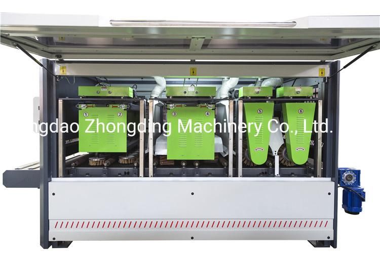 Woodworking Polishing Machine with 6 Brush Roller Wood Sanding Machine