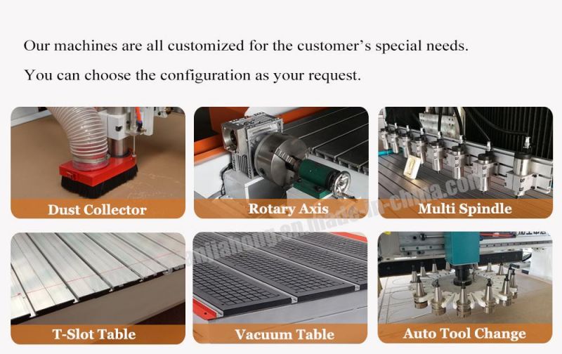 Multi Spindle, 6 Spindle, Wood CNC Router, Woodworking Machine CNC Engraving Machine