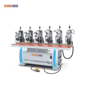 Six-Head Hinge Boring Driller for Furniture Panel Hole Drilling