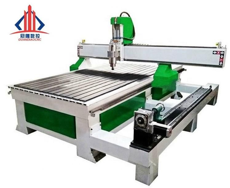 Low Price 3D CNC Wood Engraving Machine, Mini 4 Axis CNC Router 6090