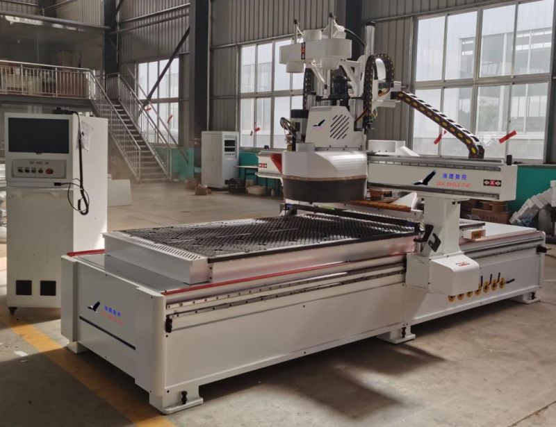 2030 2000X3000 Automatic Change Tools Atc CNC Router Nesting Woodworking Machinery with Diagonal Cutting Saw Oblique Cutting, Vertical Cutting, Diagonal Cutting