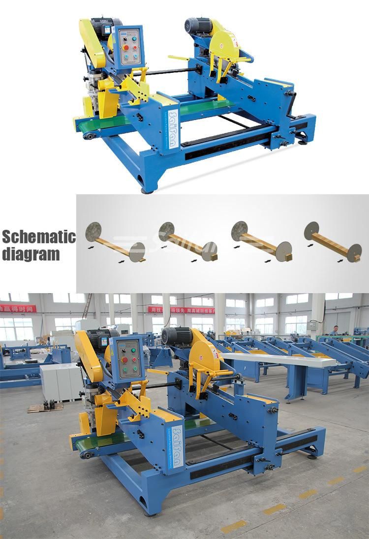 Hicas Woodworking Electric Wood Pallet Double-End Trimming Saw