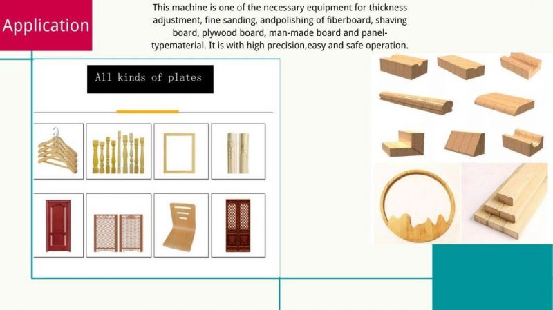 Woodworking Machinery MDF Cabinet Wood Brush Polish Sanding Machine