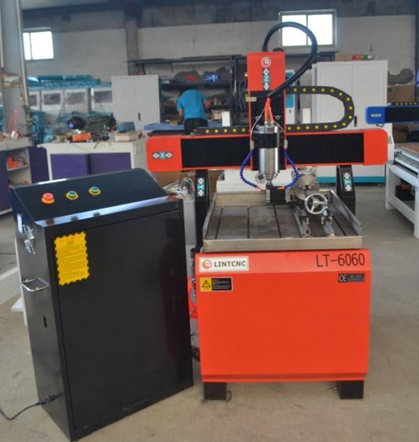 6060 6090 Strong Cast-Iron Structure CNC Router with 2.2kw Spindle 4 Axis for Soft Metal, Wood