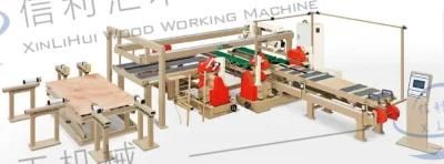 Full Automatic Edge Trimming Saw with PLC Control System for Block Board Production Line Door Panels, Wardrobes, MDF, and Cement Board