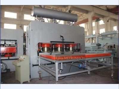 Automatic Short Cycle Melamine Laminating Hot Press for 6X8FT Prelam MDF