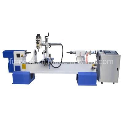 Top Quality Assurance Double Blades CNC Wood Lathe Machine with Spindle