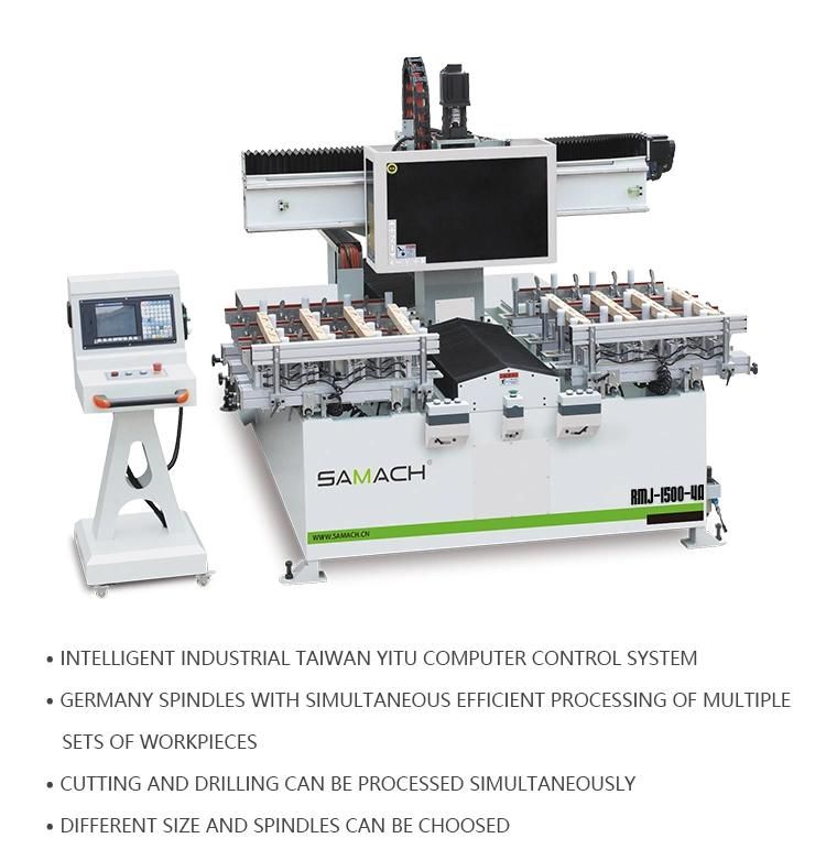 Double End Mortiser CNC Wood Head Cutting Mortising Machine